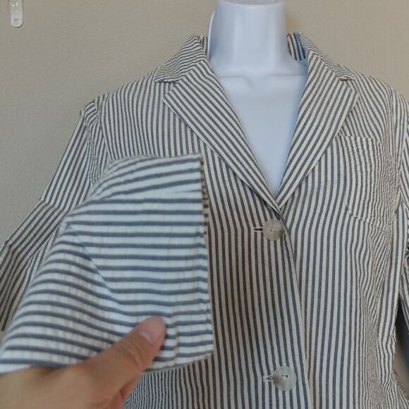 Polo Jeans Co Ralph Lauren Striped Blazer Size Large - Picture 3 of 9